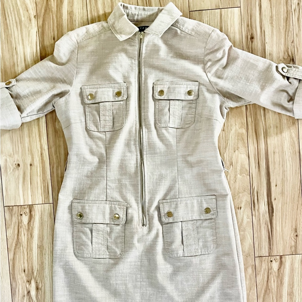 Safari midi dress